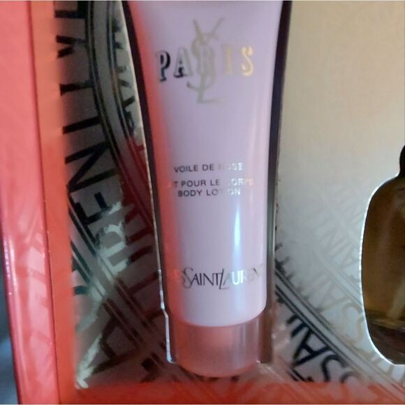 SAINT LAURENT PARIS  3 Piece Gift Set Lotion -Shower Gel -Eau de Toliett 2.5 - Picture 5 of 9